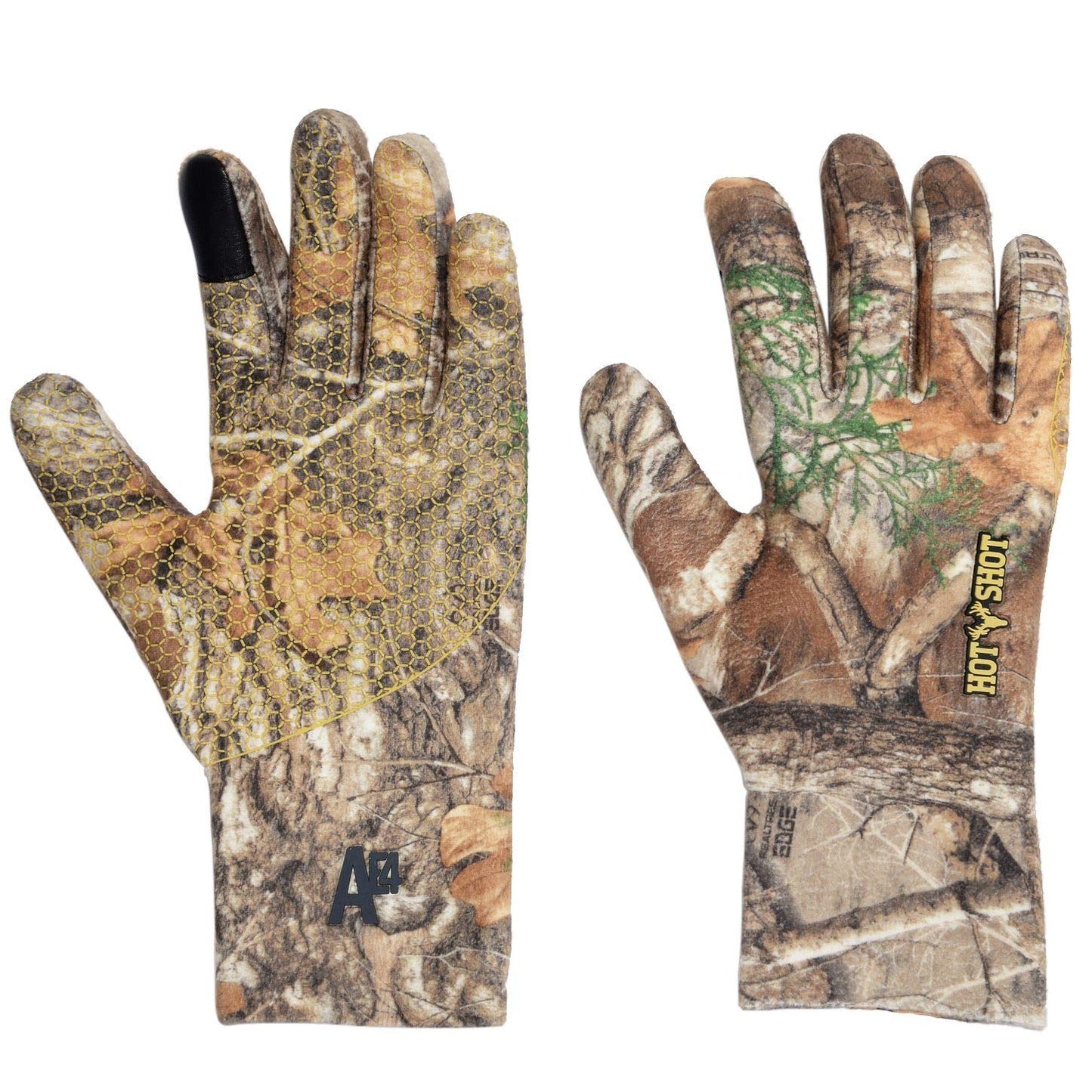 HOT SHOT Men’s Gamestalker Series Savage Hunting Glove, Realtree Edge Camo, 100% Waterproof touch glove, Breathable, Medium