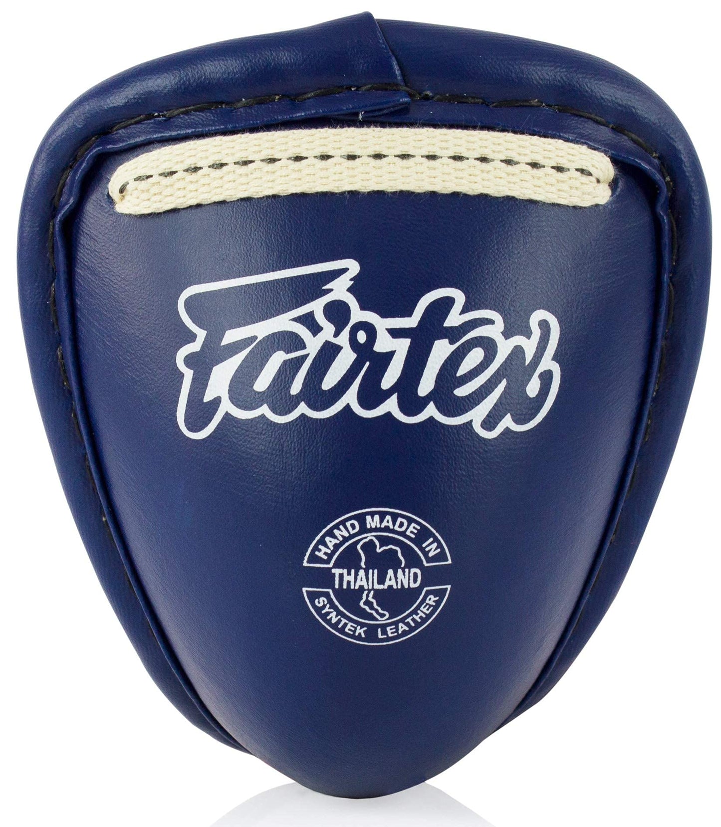 Fairtex Muay Thai GC2 Groin Steep Cup for Combat Sports | Muay Thai & Kickboxing Groin Protection for Men, Youth, & Boys Stainless Steel & Adjustable Fit (XLarge-Blue)