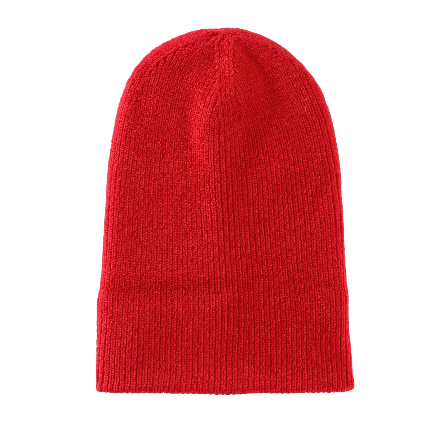 Home Prefer Mens Winter Hats Thick Knit Cuff Beanie Cap Warm Stocking Beanie Hat Classic Red