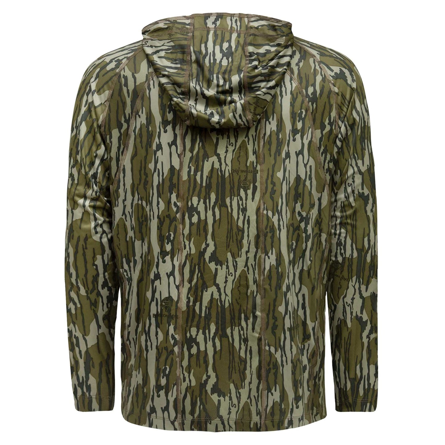Mossy Oak Standard Mens Camo Hoodie Lightweight Hunting Shirts, Original Bottomland, Medium