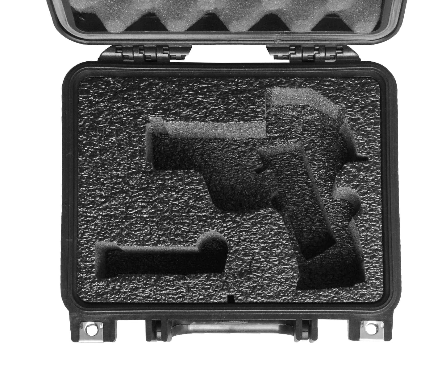 Case Club Case fits S&W M&P & 3 Magazines in Pre-Cut Heavy Duty Waterproof Case (Accommodates Optics & Under Barrel attachments)