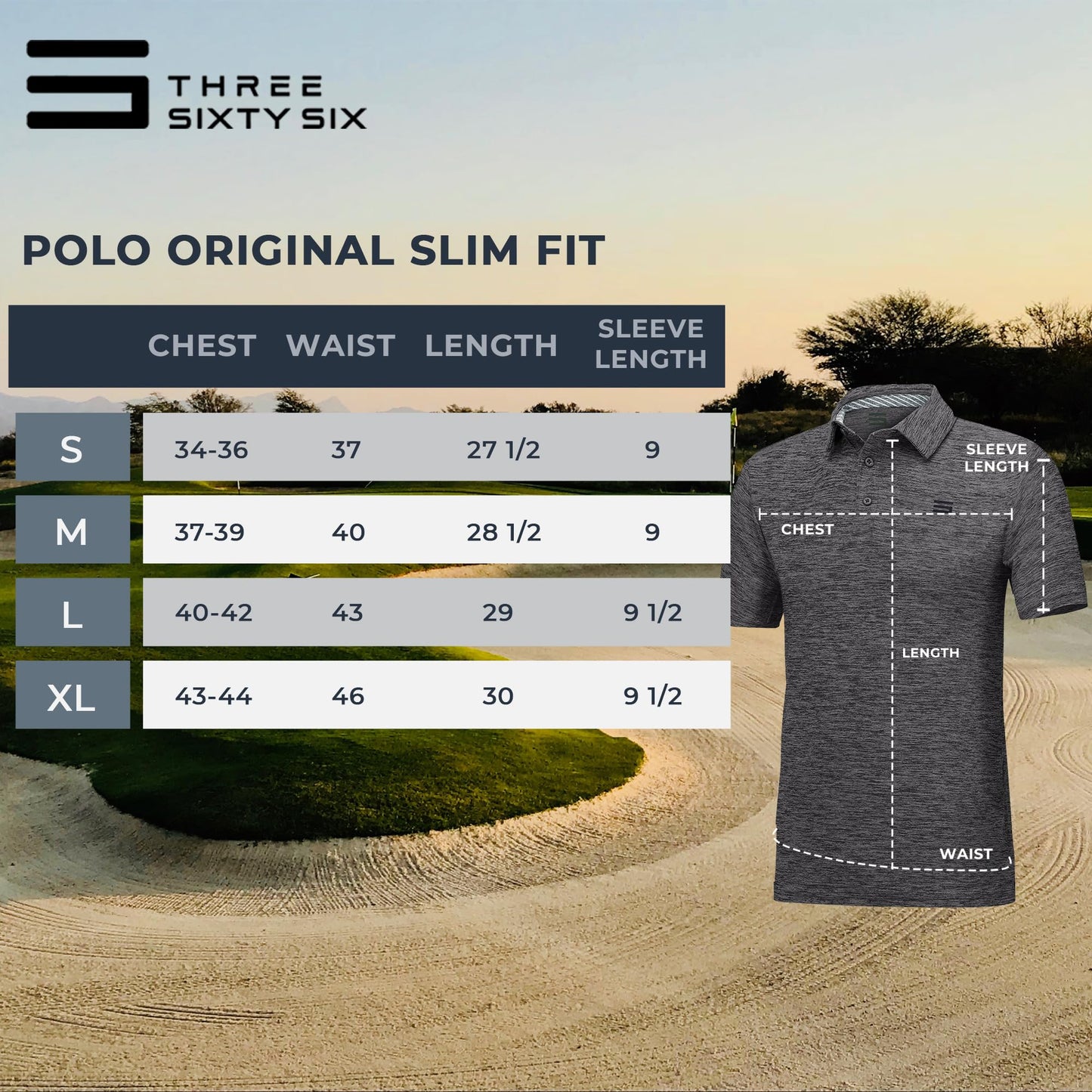 Three Sixty Six Slim Fit Golf Shirts for Men - Dry Fit Short-Sleeve Polo, Athletic Casual Collared T-Shirt Black