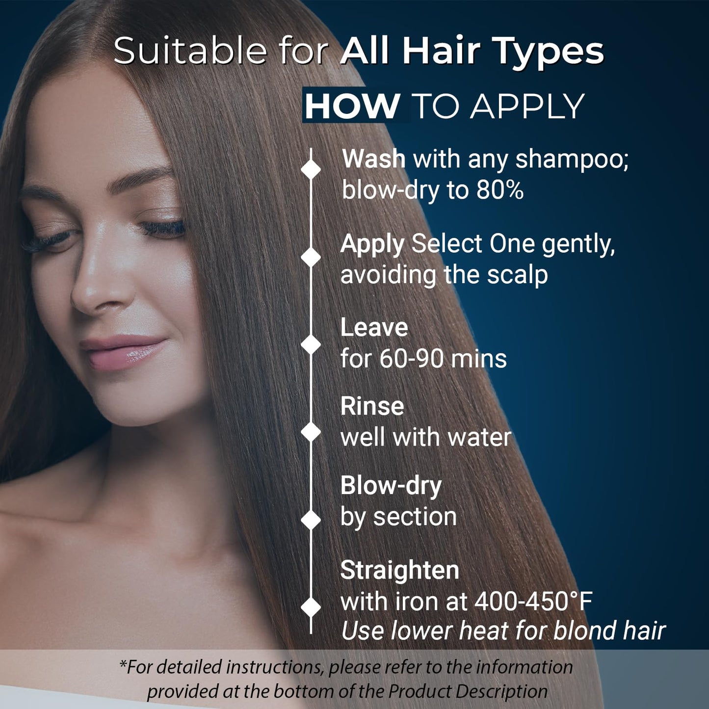 Brazilian Keratin Treatment Blowout Complex - PROHALL SELECT ONE 3.4oz/100ml - Formaldehyde Free Keratin Hair Treatment at Home - Queratina Brasileña Keratina Para Alisar el Pelo Sin Formol