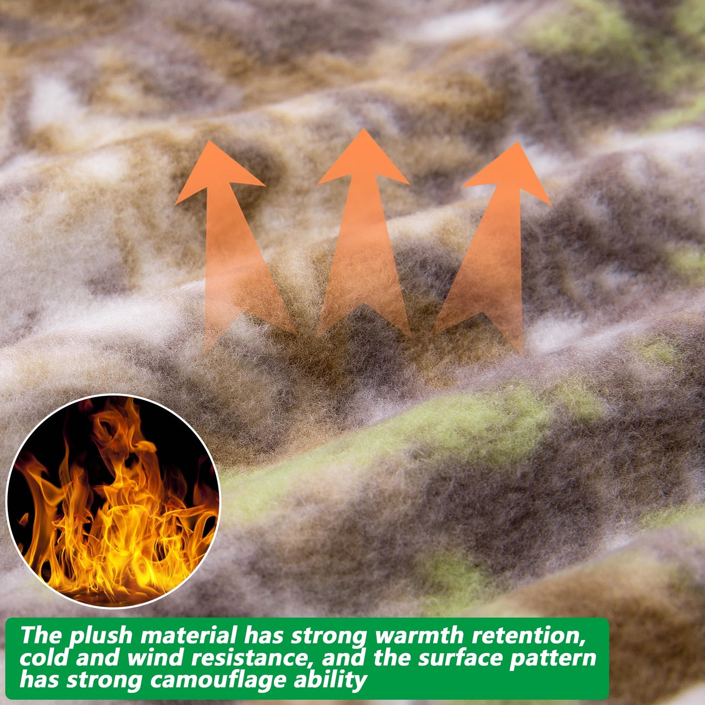 Watayo Hunting Face Mask for Cold Weather- Winter Camouflage Balaclava Face Mask- Windproof Balaclava Ski Warmer Face Cover for Men Hunting Camping