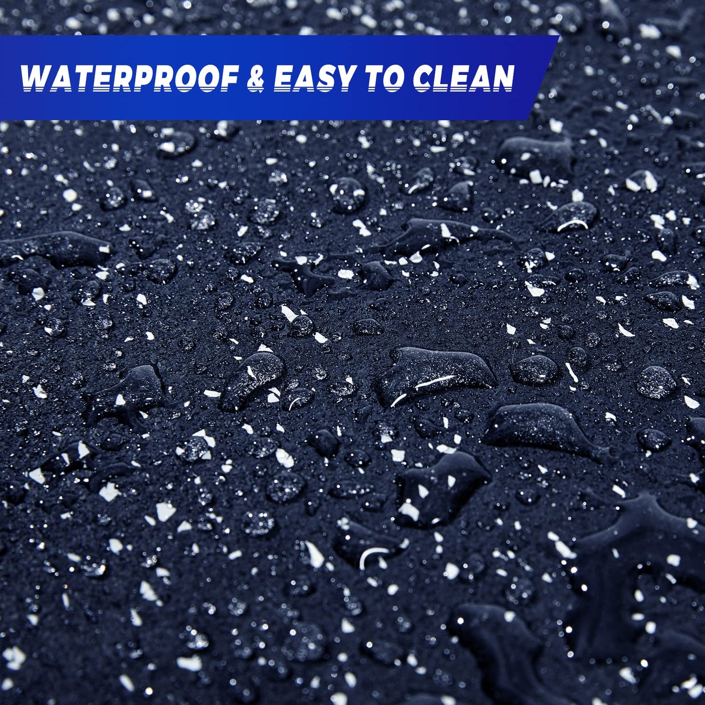 SUPERJARE 0.79'' Extra-Thick Exercise Equipment Mats, 6 Pcs 24 Sq Ft Rubber Top Floor Tiles with High Density EVA Foam, Interlocking Gym Flooring for Home Gym, Protective Workout Mat, Black/Grey