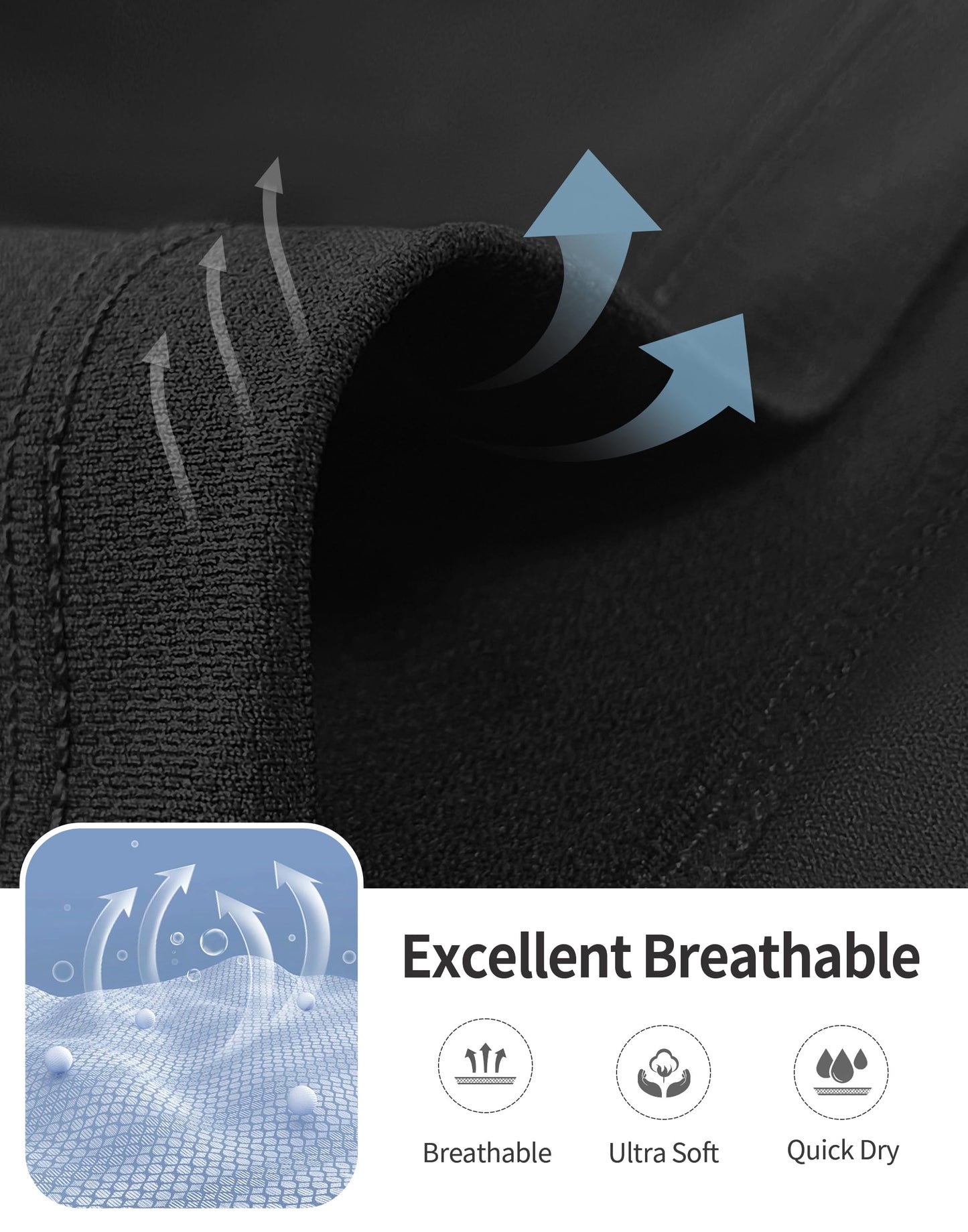 Pioneer Camp Men's Workout Gym Shirts Moisture Wicking Athletic Performance T-Shirts Quick Dry Running Active Top Tees Black