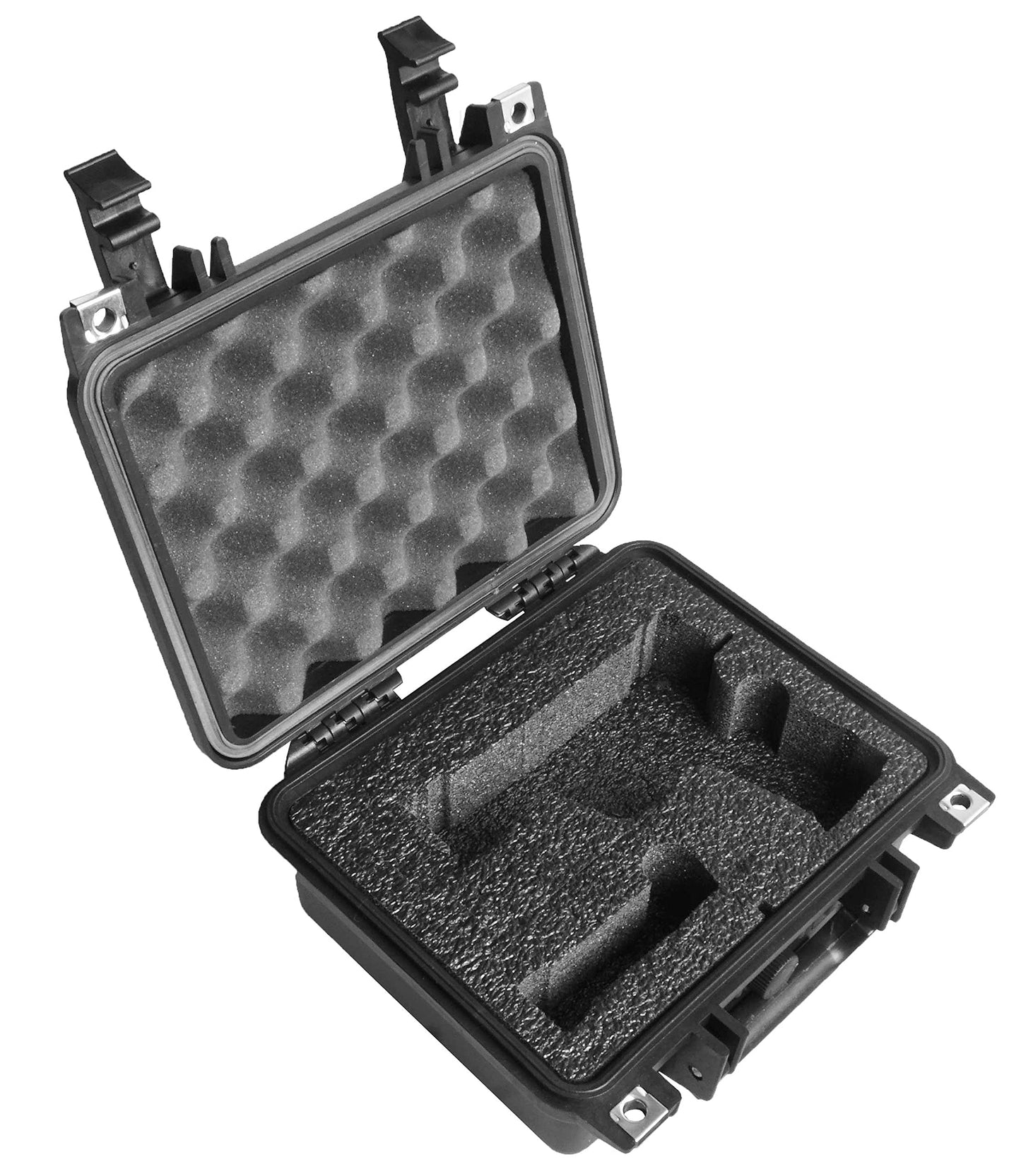 Case Club Case fits S&W M&P & 3 Magazines in Pre-Cut Heavy Duty Waterproof Case (Accommodates Optics & Under Barrel attachments)
