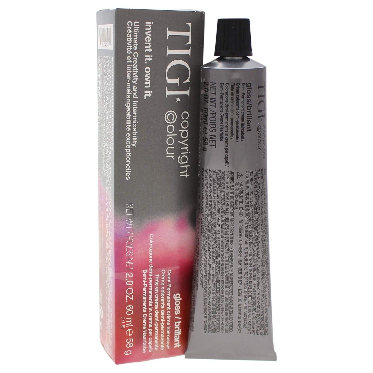 Tigi Colour Gloss Creme Hair Color for Unisex, No. 77/66 Intense Red Blonde, 2 Ounce