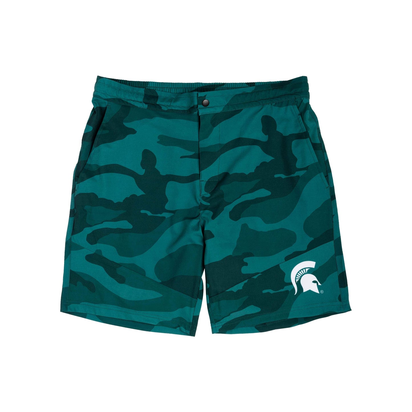 FOCO Michigan State Spartans NCAA Mens Nightcap Camo Walking Shorts - S