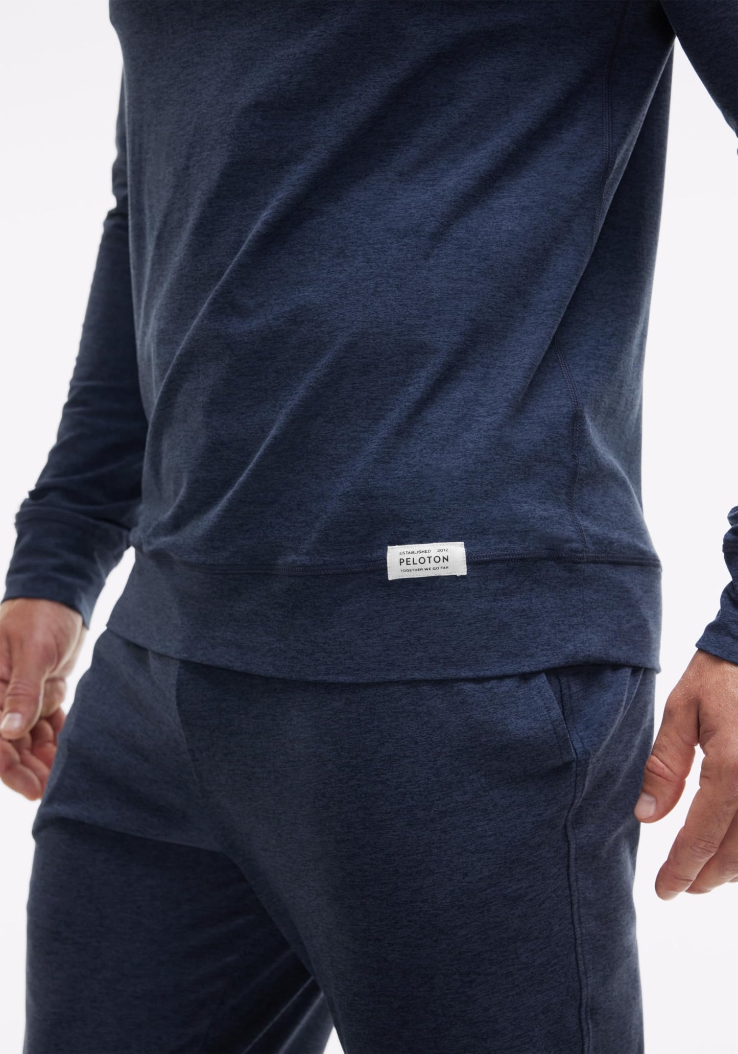 Peloton Men's Dreamblend Crewneck Pullover, Deep Navy, X-Small