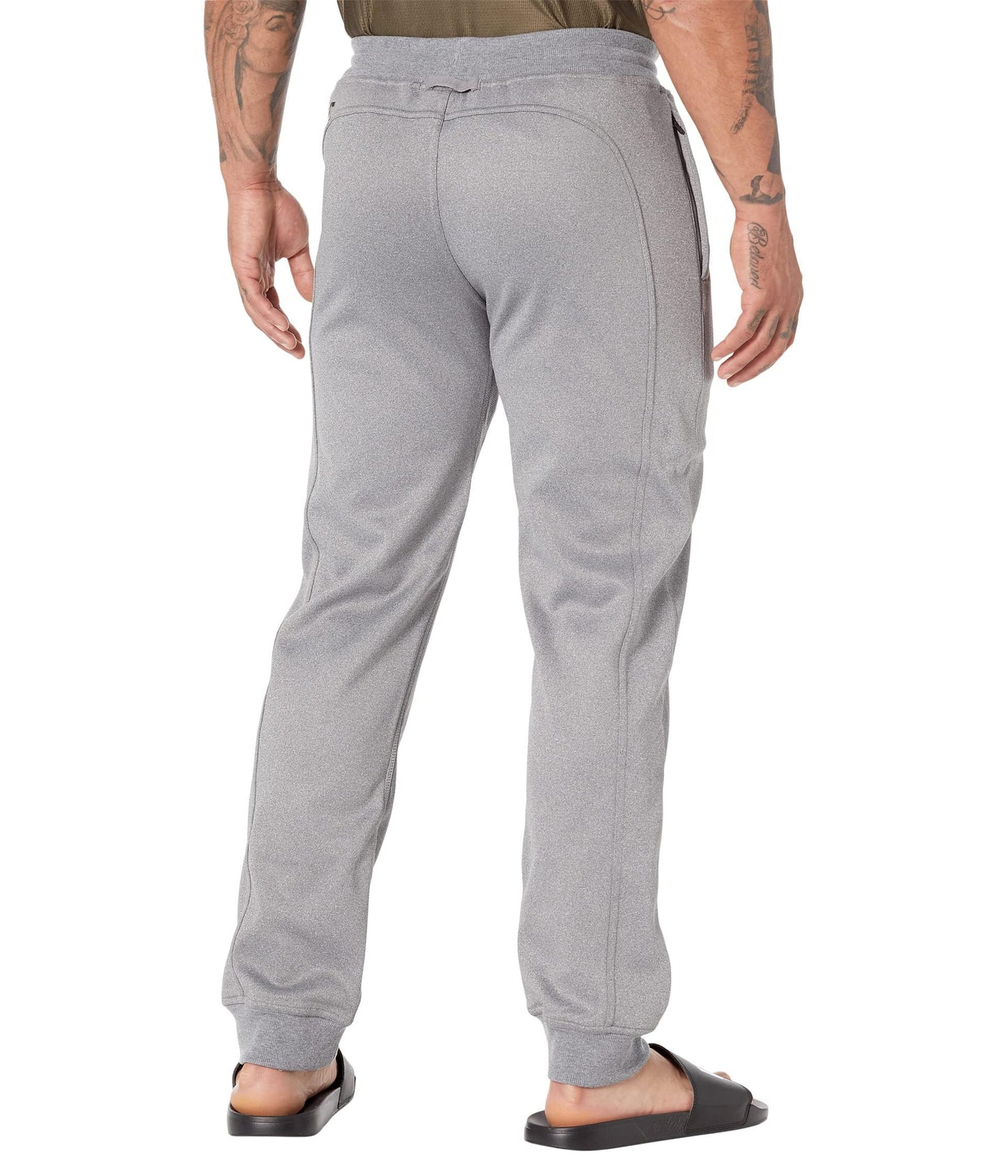 UFC® Basic Tech-Joggers for Men – Ideal for Gym, Walk, Leisure – 100% Polyester – Stretchable Waistline Sport Grey Heather XL One Size