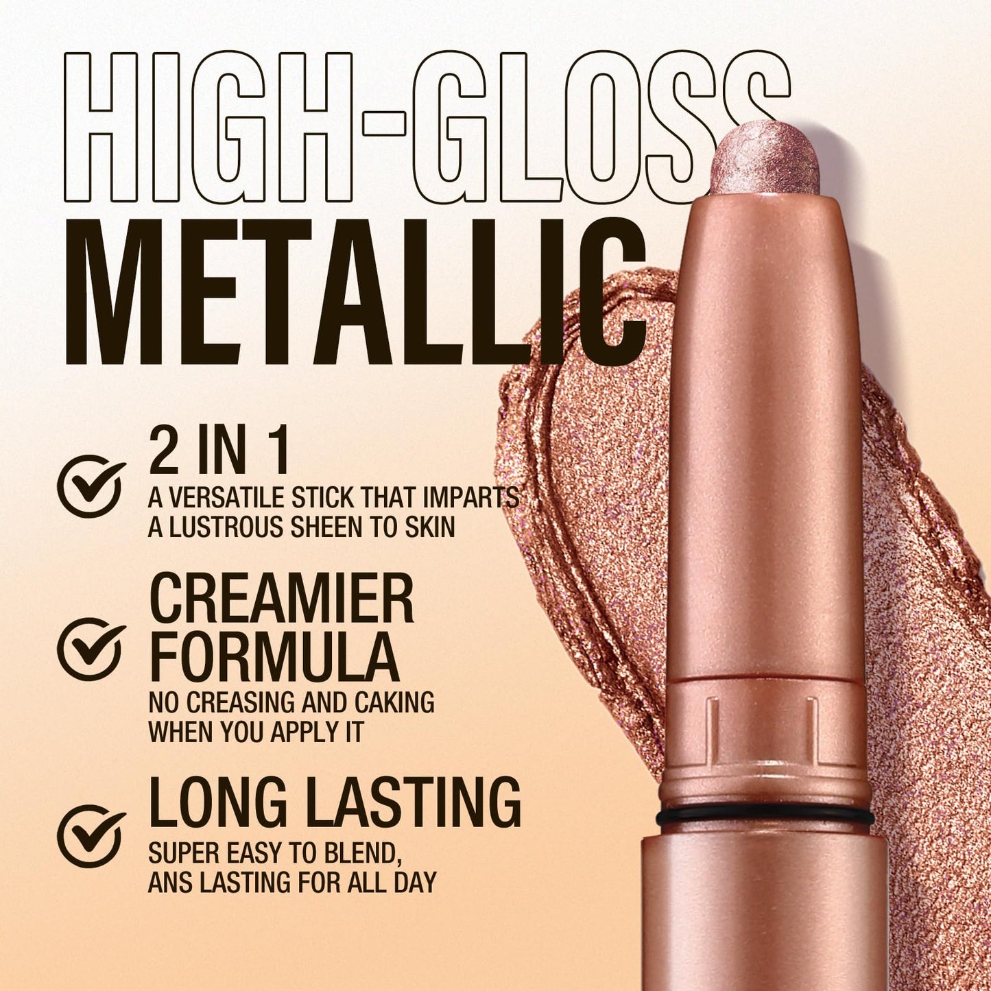 Jolilab Eyeshadow Stick Set, 2 PCS Matte Professional Bright-Colored Contouring and Highlight Eyeshadow Stick, Cream Waterproof Long Lasting High Pigmented Eye Shadow. (2, 01+18 2pcs)