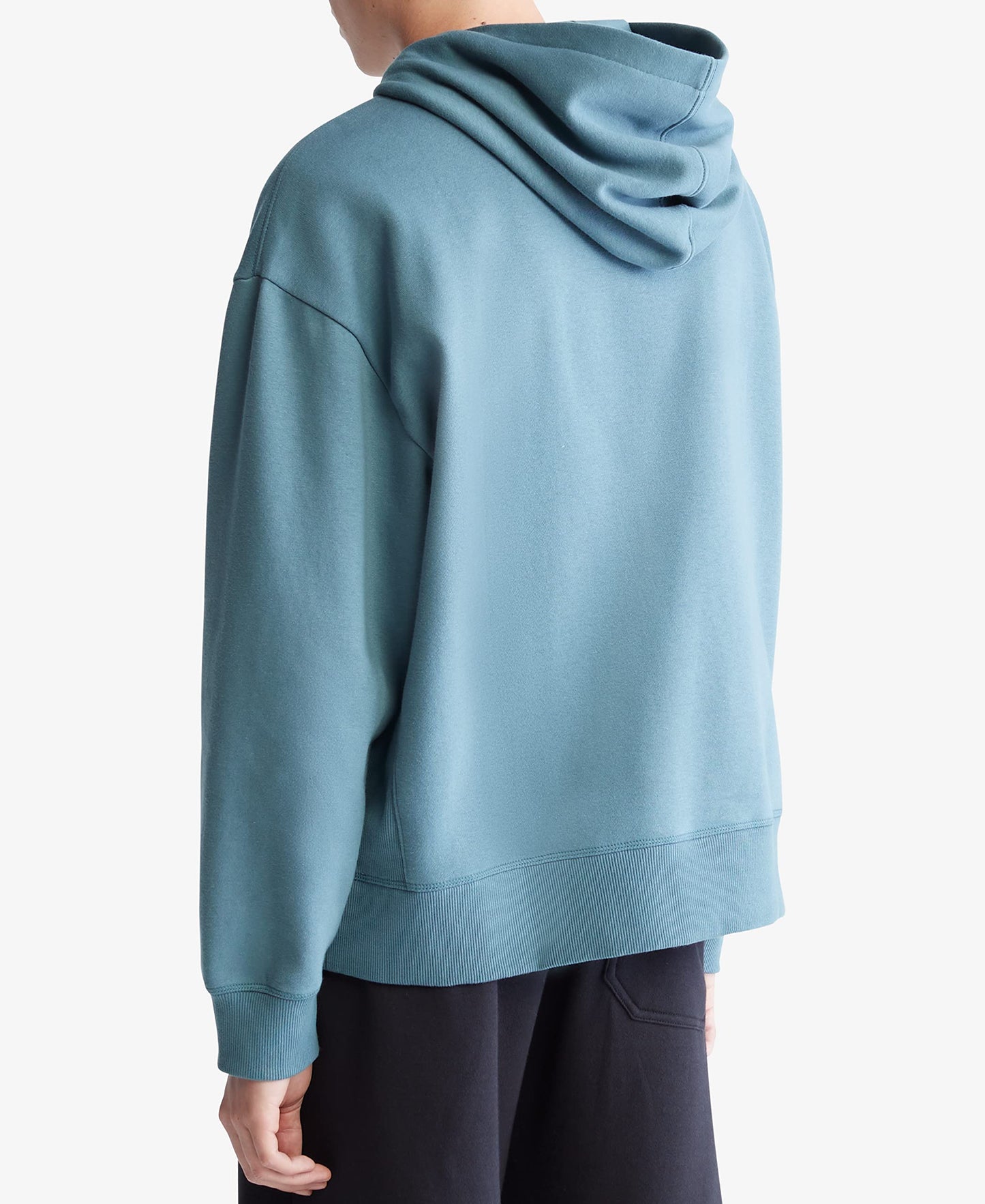 Calvin Klein Men's Relaxed Fit Monogram Logo Fleece Hoodie