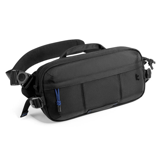 tomtoc 5.5L Sling Bag, Heavy Duty Crossbody Bag for Men, Carry Chest Daypack, Water-resistant Shoulder Travel Bag for Steam Deck, ASUS ROG Ally X, 2024 iPad mini A17 Pro, Urban Techwear, Tactical