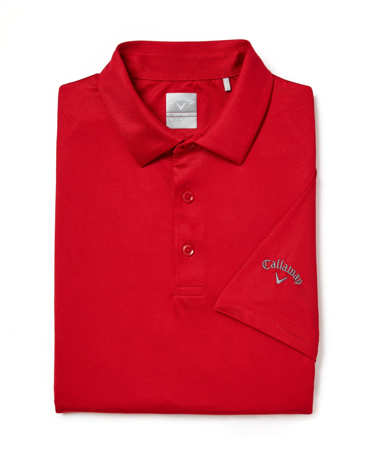 Callaway Men's Swing Tech Short Sleeve Golf Polo Shirt (Size Small-6X Big & Tall), Tango Red
