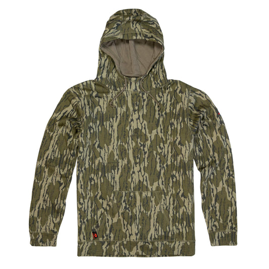 Mossy Oak Camo Men Hunting Hoodies Vintage, Original Bottomland, XX-Large