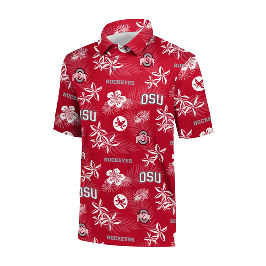 Holloway Ohio State Men's Floral Logo Polo XS