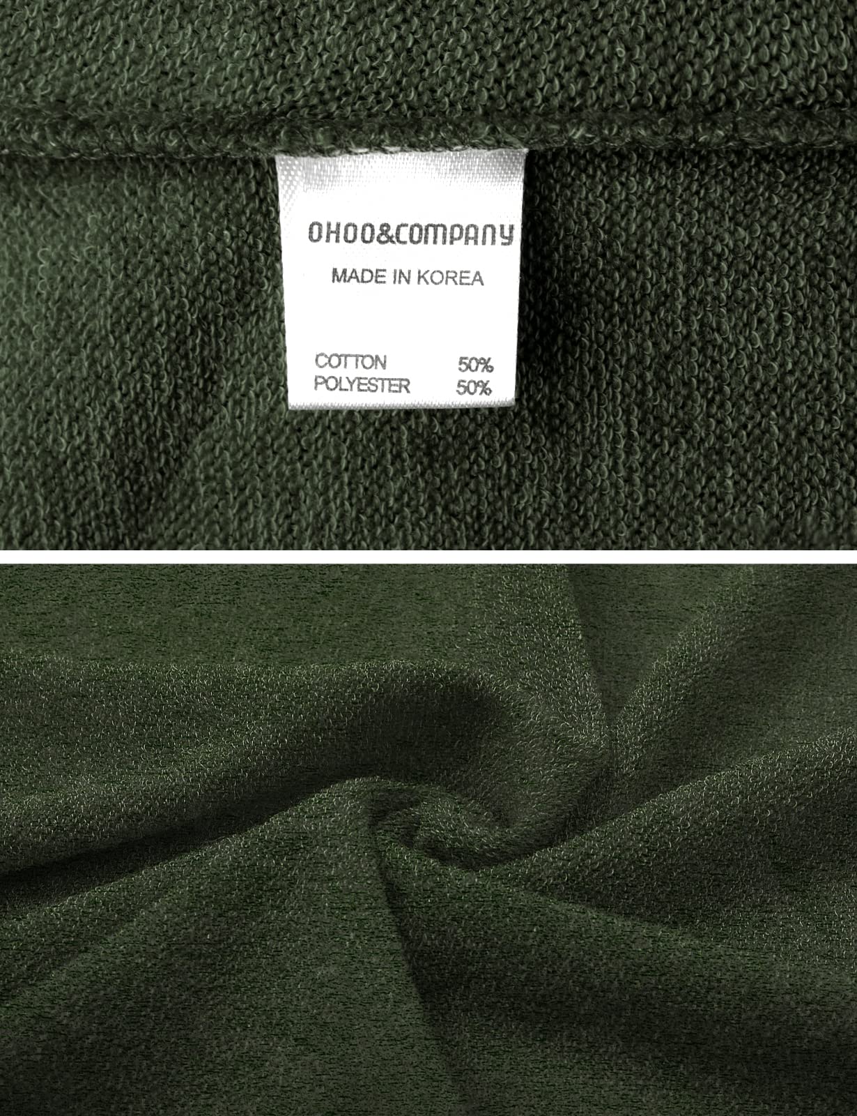 Ohoo Men's Hooded Poncho Cape Cloak Fashion Hoodie Pullover with Pockets / DCF702-KHAKI-2XL