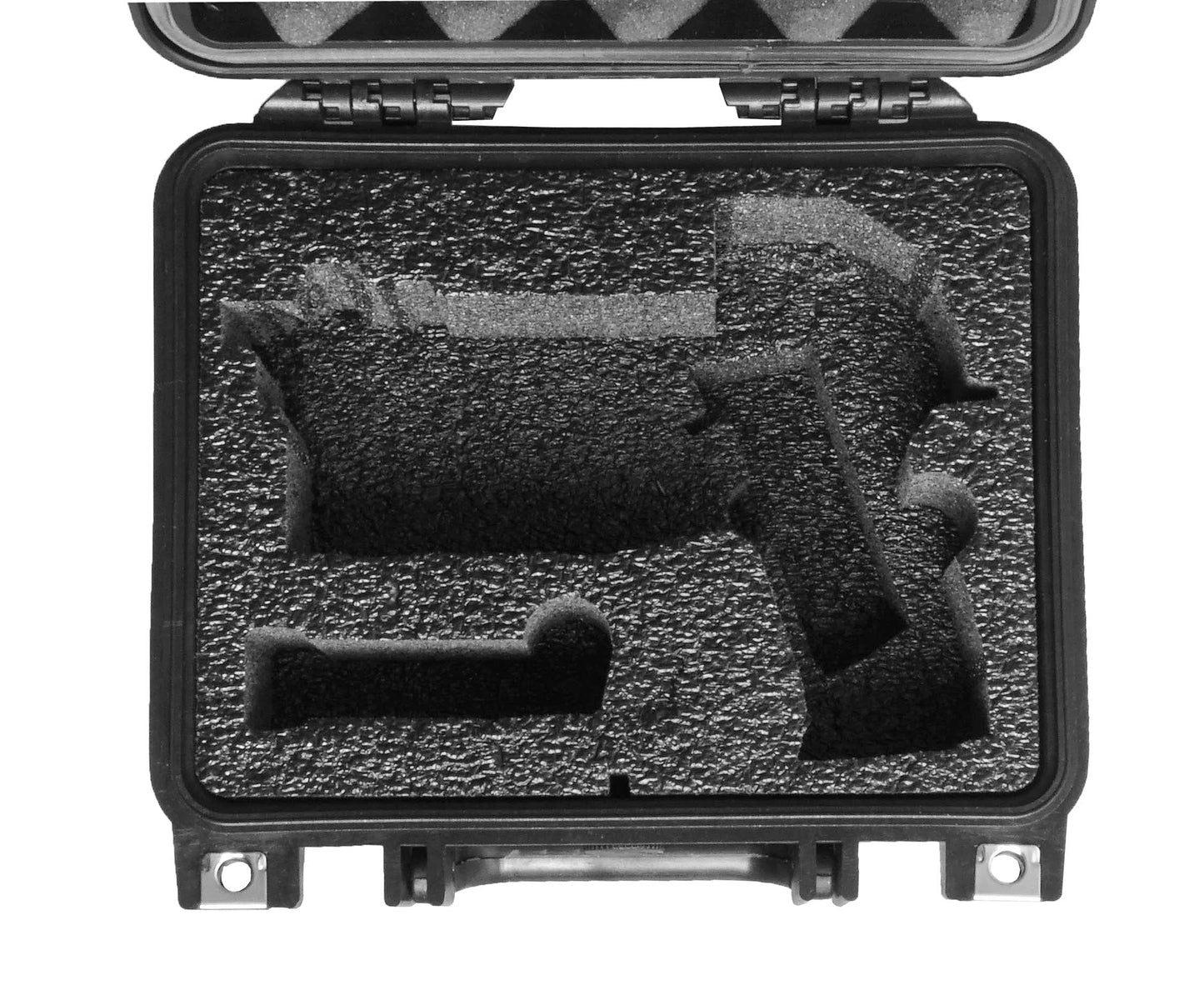 Case Club Case fits S&W M&P & 3 Magazines in Pre-Cut Heavy Duty Waterproof Case (Accommodates Optics & Under Barrel attachments)