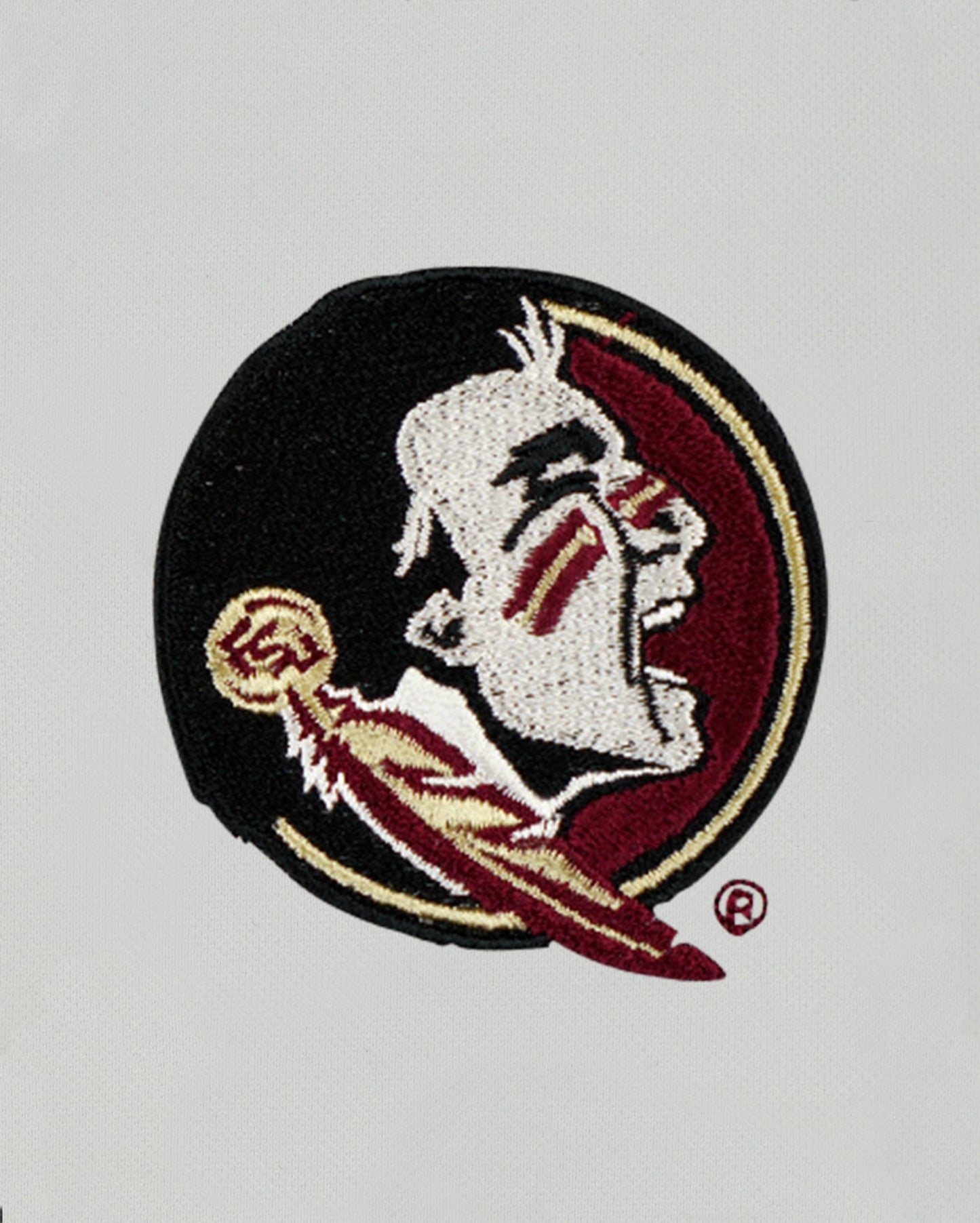 Vantage Apparel Men's Collegiate Premium Moisture Wicking White Icon Polo, Florida State Seminoles, White, Large