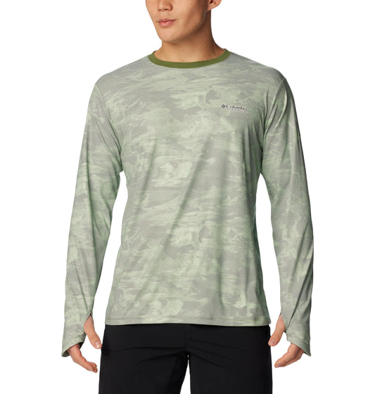 Columbia Men's Summit Valley Sun Deflector Long Sleeve Crew, Canteen Beachwood, XX-Large
