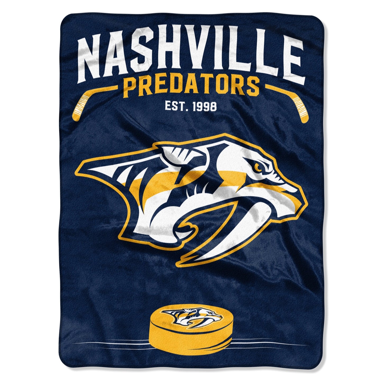 Northwest NHL Nashville Predators Unisex-Adult Raschel Throw Blanket, 60" x 80", Inspired