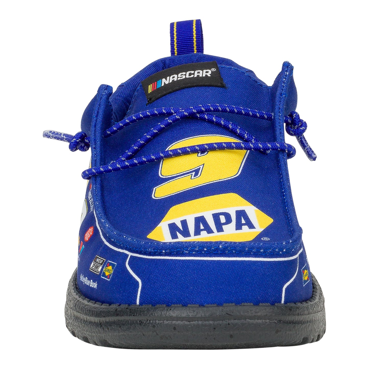 Hey Dude Wally Nascar Chase Elliott Blue Multi Size M12, Men’s Shoes, Men's Slip-on Loafers, Comfortable & Light-Weight