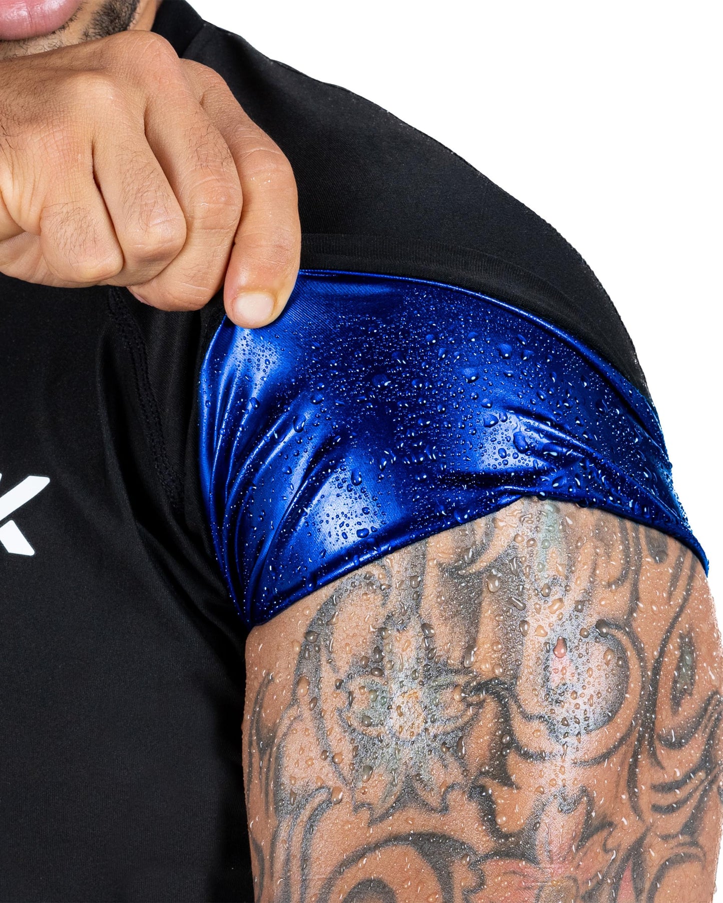 Kewlioo Men's Sauna Suit Shirt - Heat Trapping Sweat Compression Vest, Shapewear Top for Men, Sweat More & Look Great, Gym Workout Exercise Versatile Heat Shaper Jacket (Black, S)