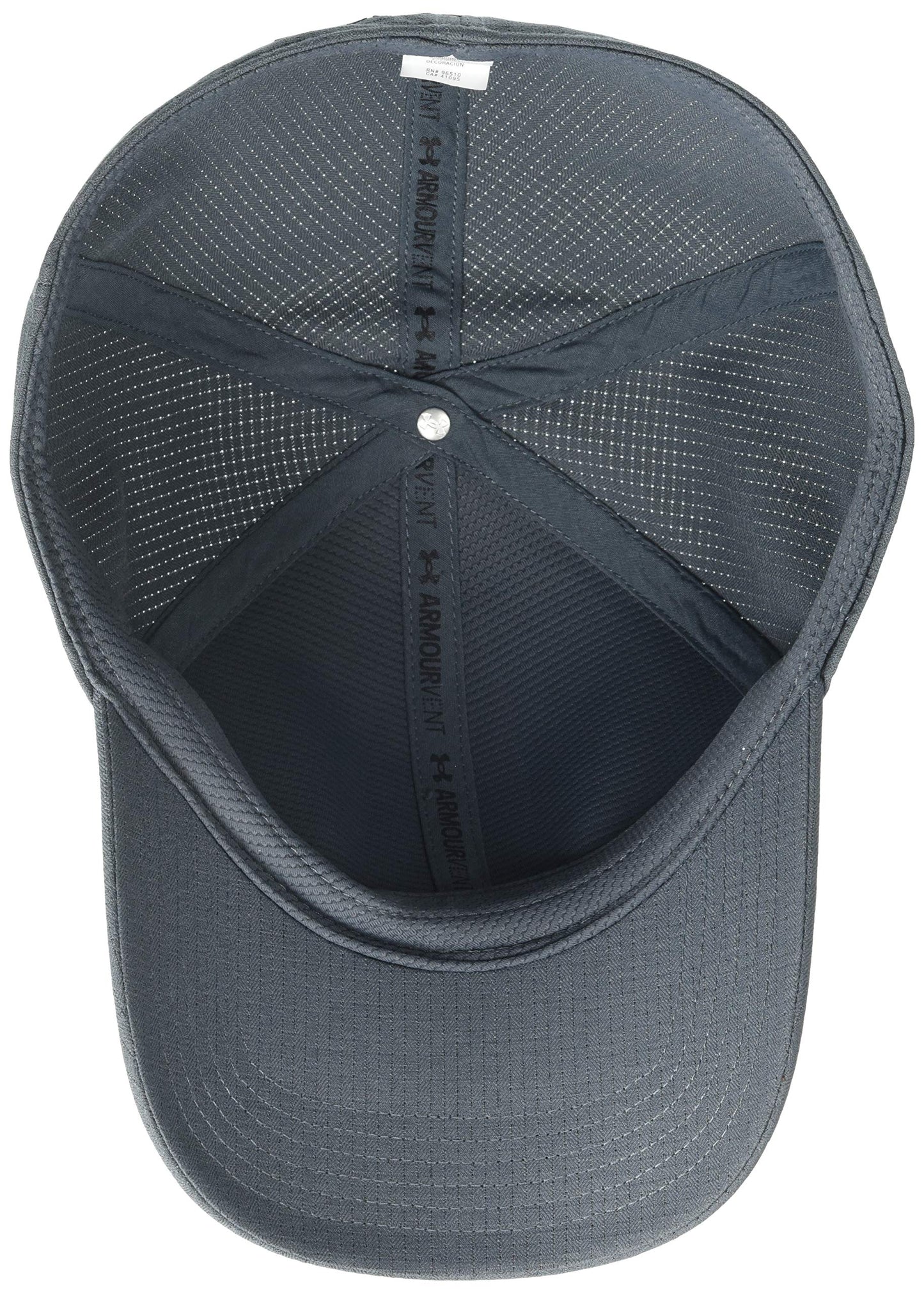 Under Armour Men's Iso-Chill Armourvent Fitted Baseball Cap , Pitch Gray (012)/Black , Large/X-Large