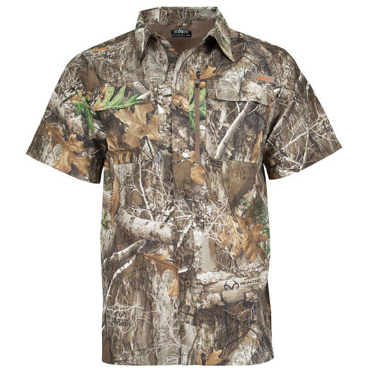 HABIT - Men's Hatcher Pass Camo Guide Shirt, Realtree Edge (Short Sleeve), XX-Large