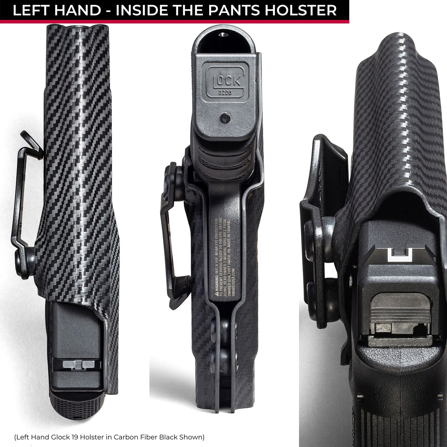 Concealment Express IWB Holster fits S&W M&P M2.0 3.6in | RH | BLK KYDEX | USA Made | Rounded Gear