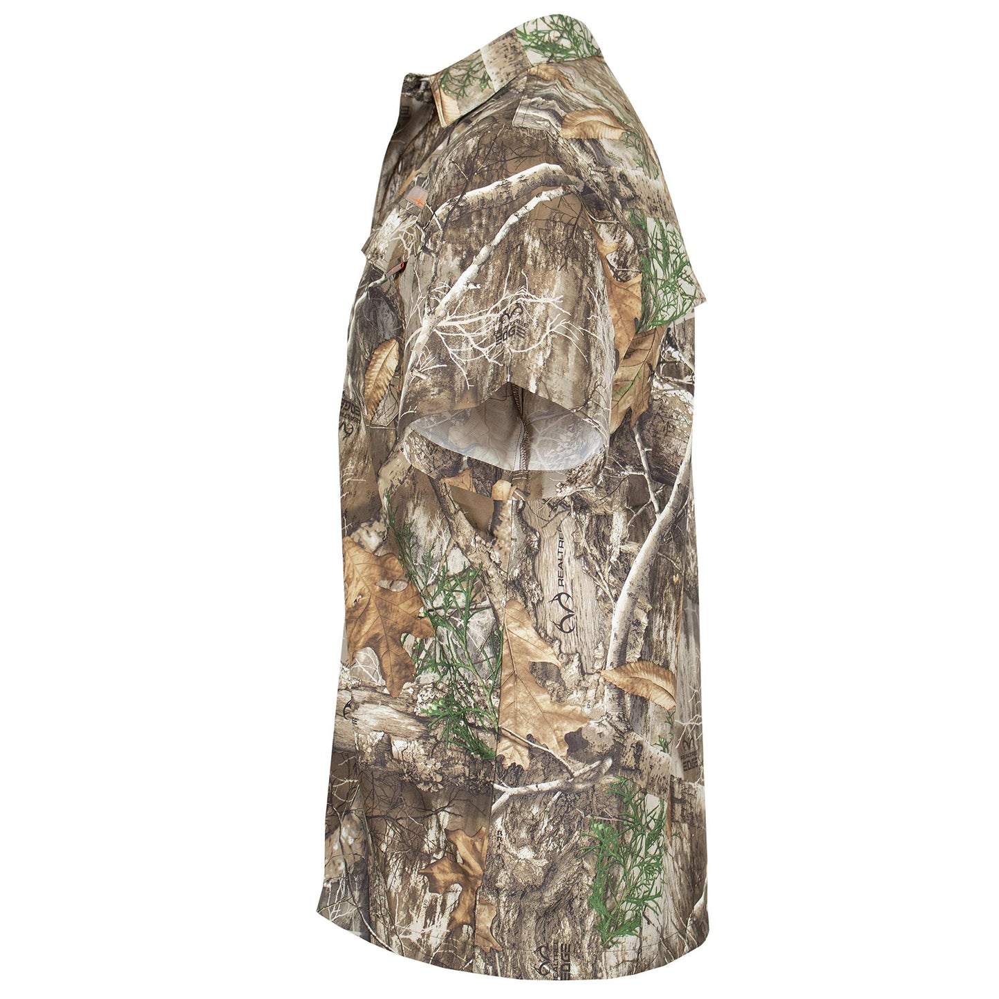 HABIT - Men's Hatcher Pass Camo Guide Shirt, Realtree Edge (Short Sleeve), XX-Large