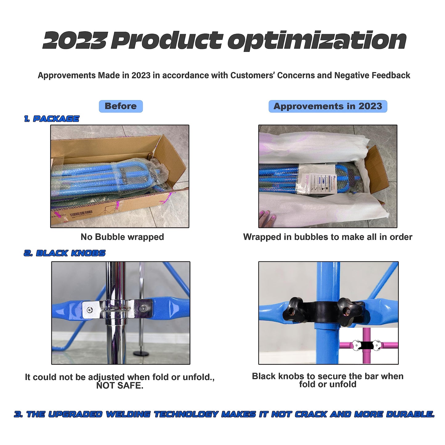 PreGymnastic Updated Folding Gymnastics Bar with Rings, Foldable Kip Bar with Sturdier Base, Gymnasitc Training Bar for Kids Ages 3-10, Gymnastic Horizontal Bars, Home Gym Equipment for Boys Girls