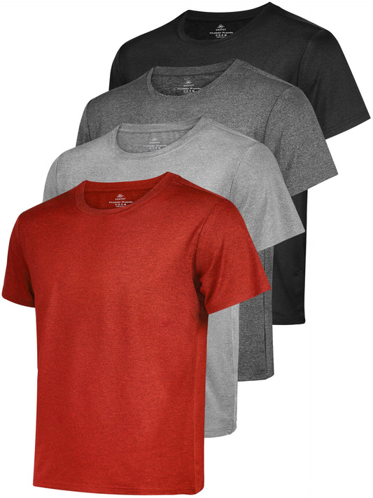 URATOT Men's Workout Shirts Short Sleeve Dry Fit Crew Neck Athletic T-Shirts Running Gym Active Lightweight Tee Top