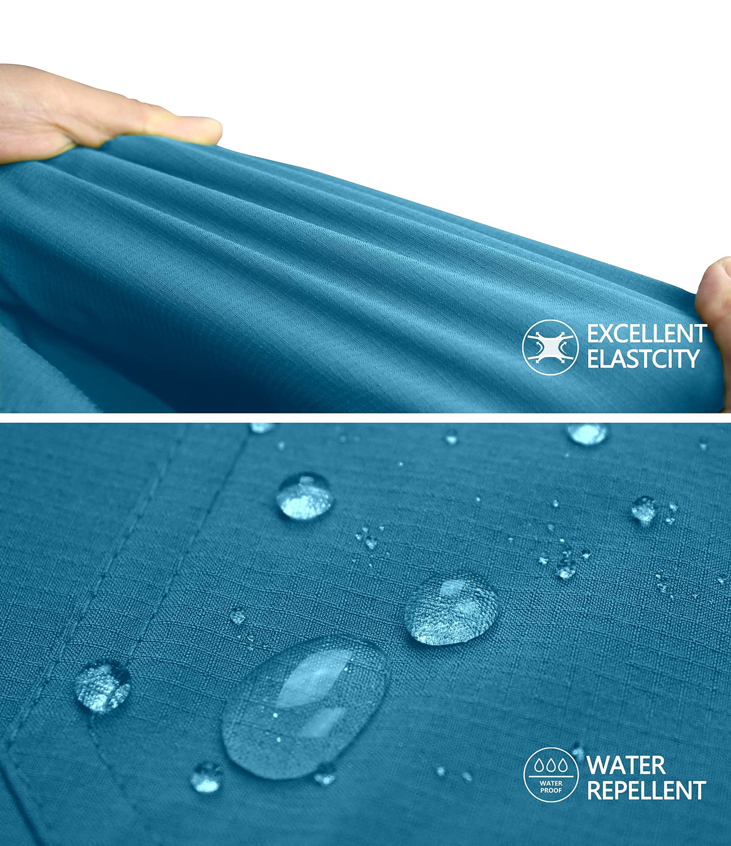 Little Donkey Andy Men's Quick-Dry Stretch Sun Protection Long Sleeve Tactics Shirt Horizon Blue XL