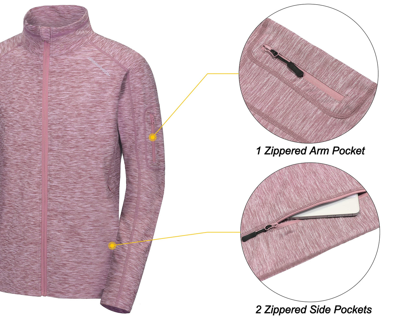 Dasawamedh Men's Running Sport Track Jacket Full Zip Workout Athletic Fitness Jackets for Training Dark Red Heather M