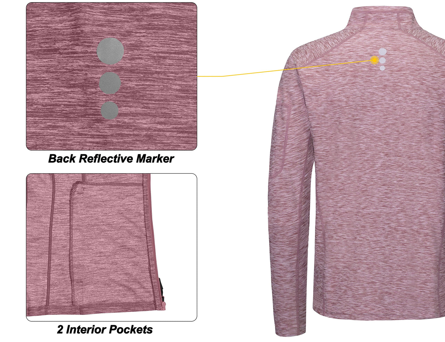 Dasawamedh Men's Running Sport Track Jacket Full Zip Workout Athletic Fitness Jackets for Training Dark Red Heather M