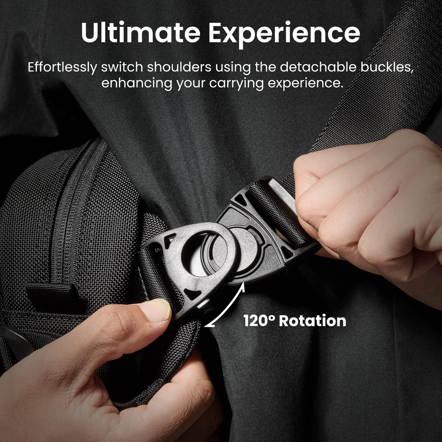 tomtoc 5.5L Sling Bag, Heavy Duty Crossbody Bag for Men, Carry Chest Daypack, Water-resistant Shoulder Travel Bag for Steam Deck, ASUS ROG Ally X, 2024 iPad mini A17 Pro, Urban Techwear, Tactical