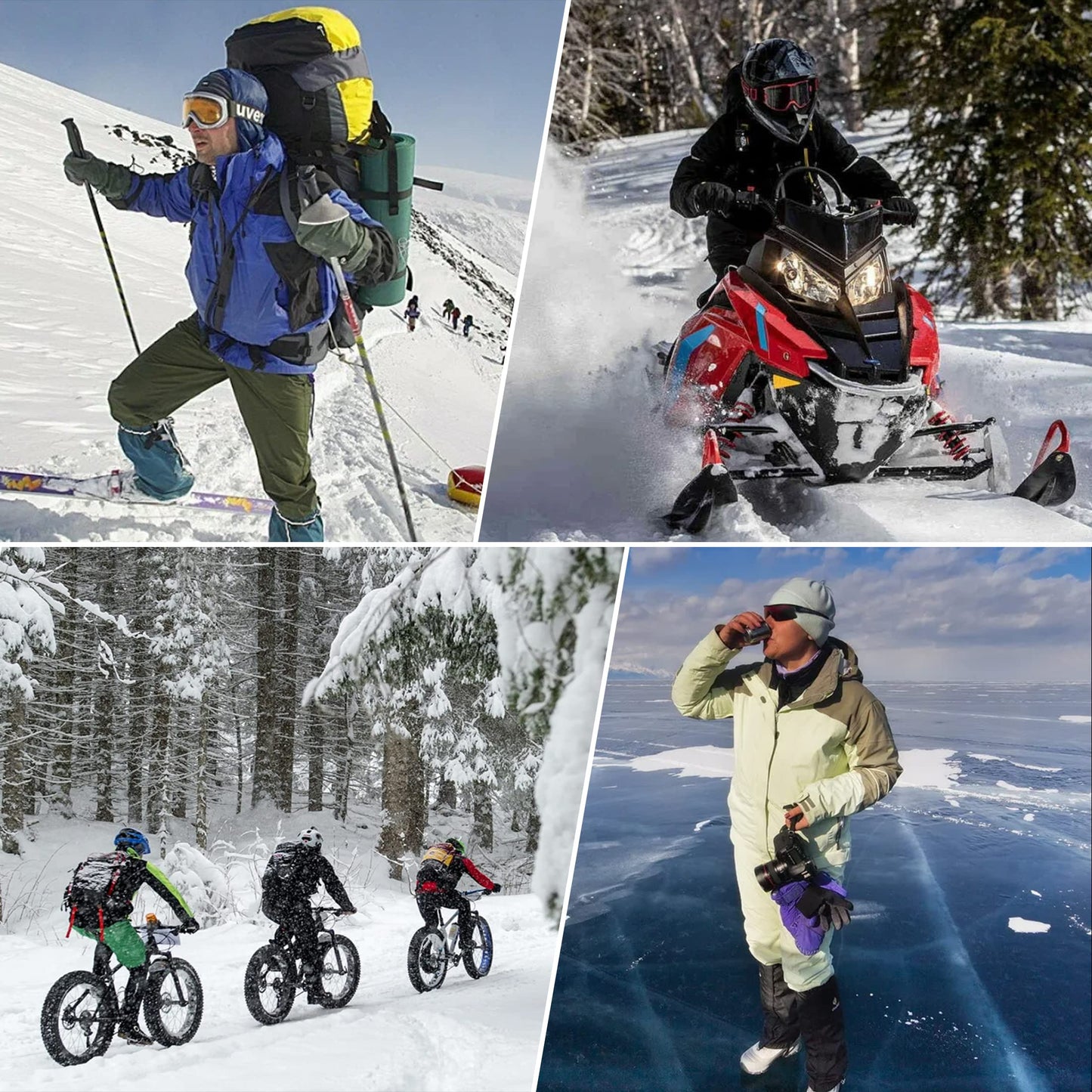 American Trends Thermal Underwear for Men Heavy Weight Long Johns Base Layer Set with Fleece Lined Black L