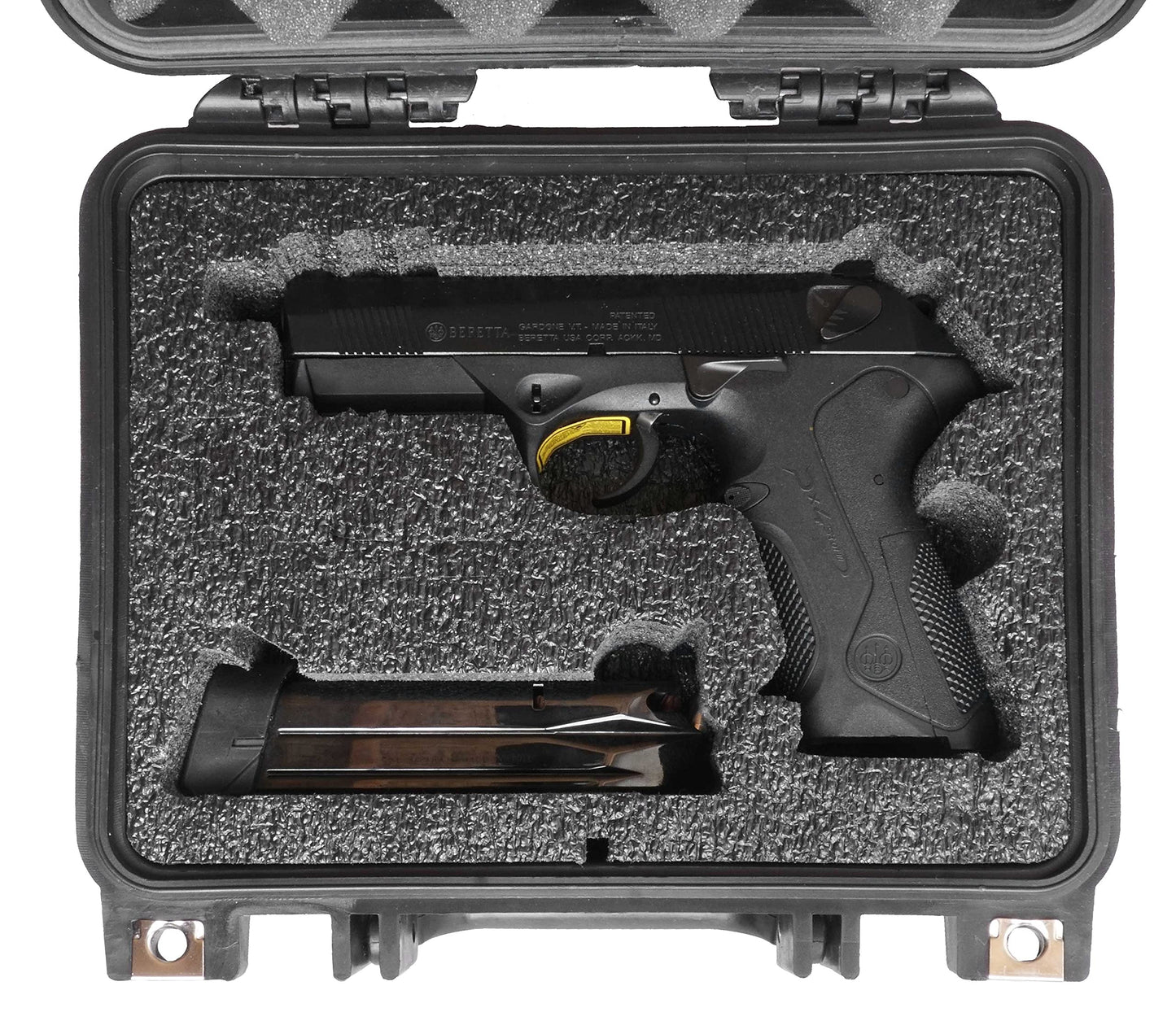 Case Club Case fits Beretta PX4 Storm & 3 Magazine in Pre-Cut Heavy Duty Waterproof Case (Accommodates Under Barrel attachments)