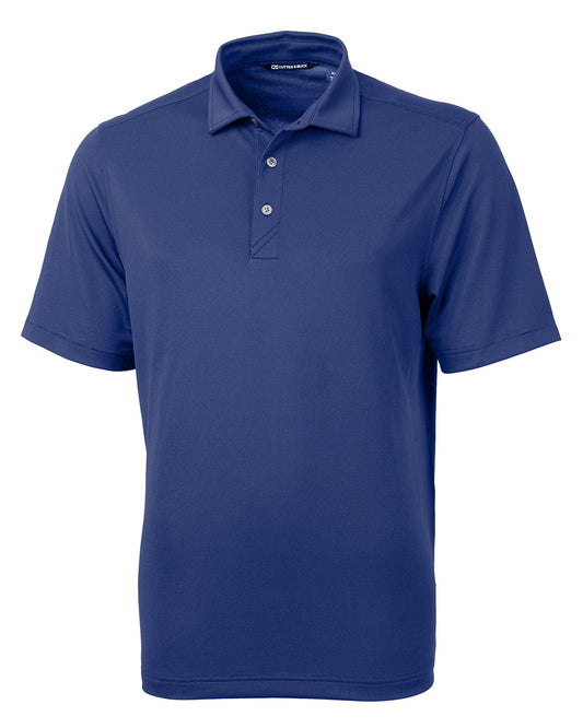 Cutter & Buck Men's Short Sleeve Virtue Eco Pique Recycled Polo Shirt, Tour Blue, XXL