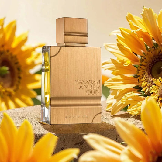 Al Haramain Gold EDP 2.0oz Cologne Amber Scent for Men With Women Luxury Long-Lasting Fragrance, Ideal Xmas & Anniversary Gifts