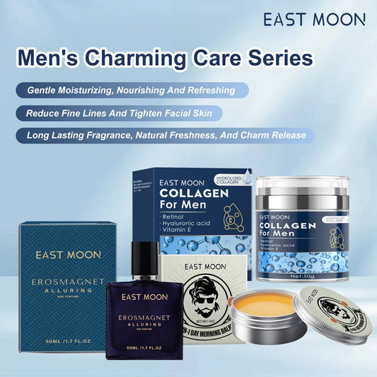 East Moon Charming Perfume For Men Collagen Cream Moisturizing Ointment Lasting Fragrance Release Charm Dating Romantic Perfume
