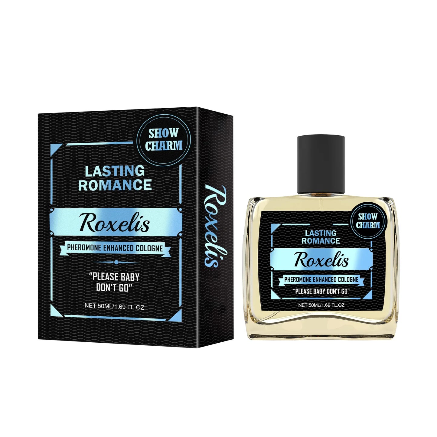 Roxelis 50ml Cologne Pheromone Perfume Bergamot Amber Wood Dating Long Lasting Fragrance Floral Scent Flirting Men Perfume Mist