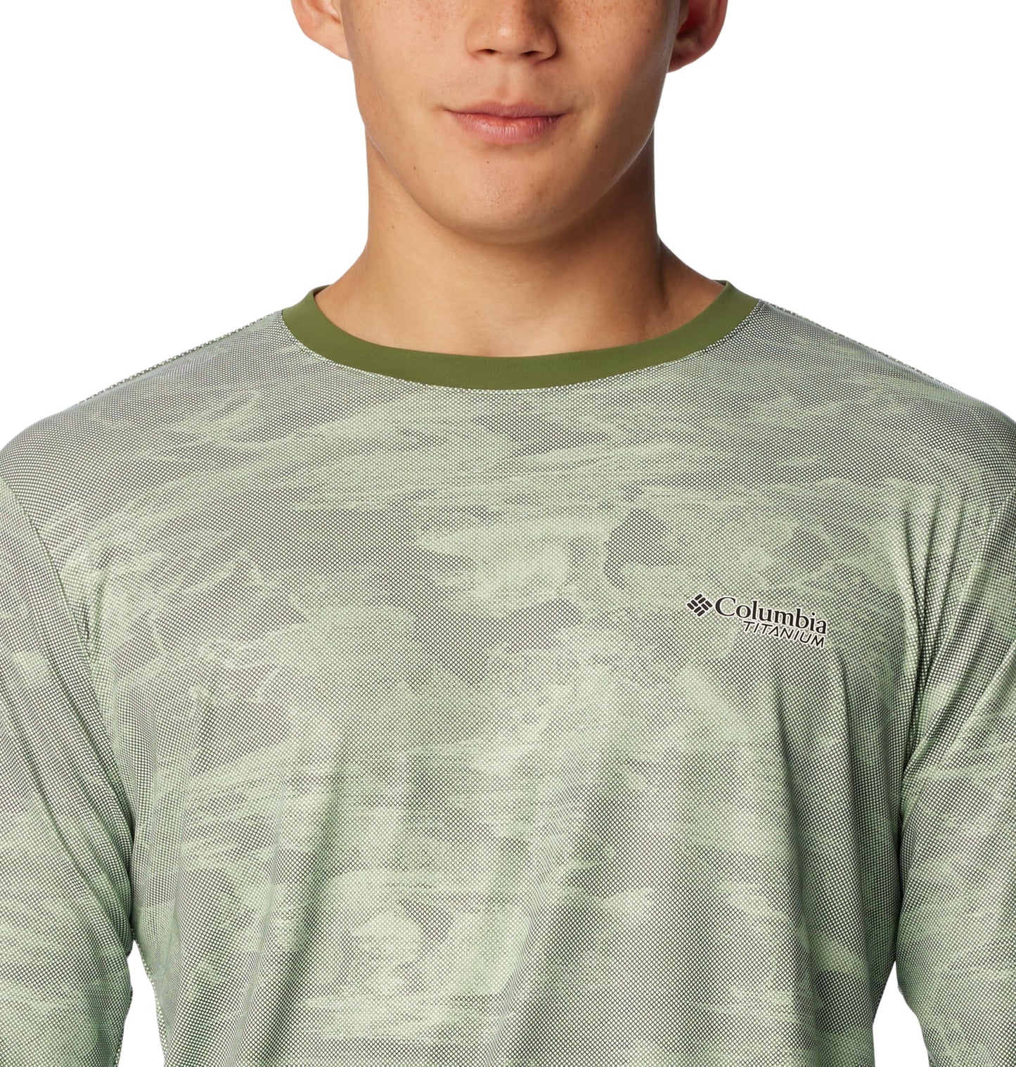 Columbia Men's Summit Valley Sun Deflector Long Sleeve Crew, Canteen Beachwood, XX-Large