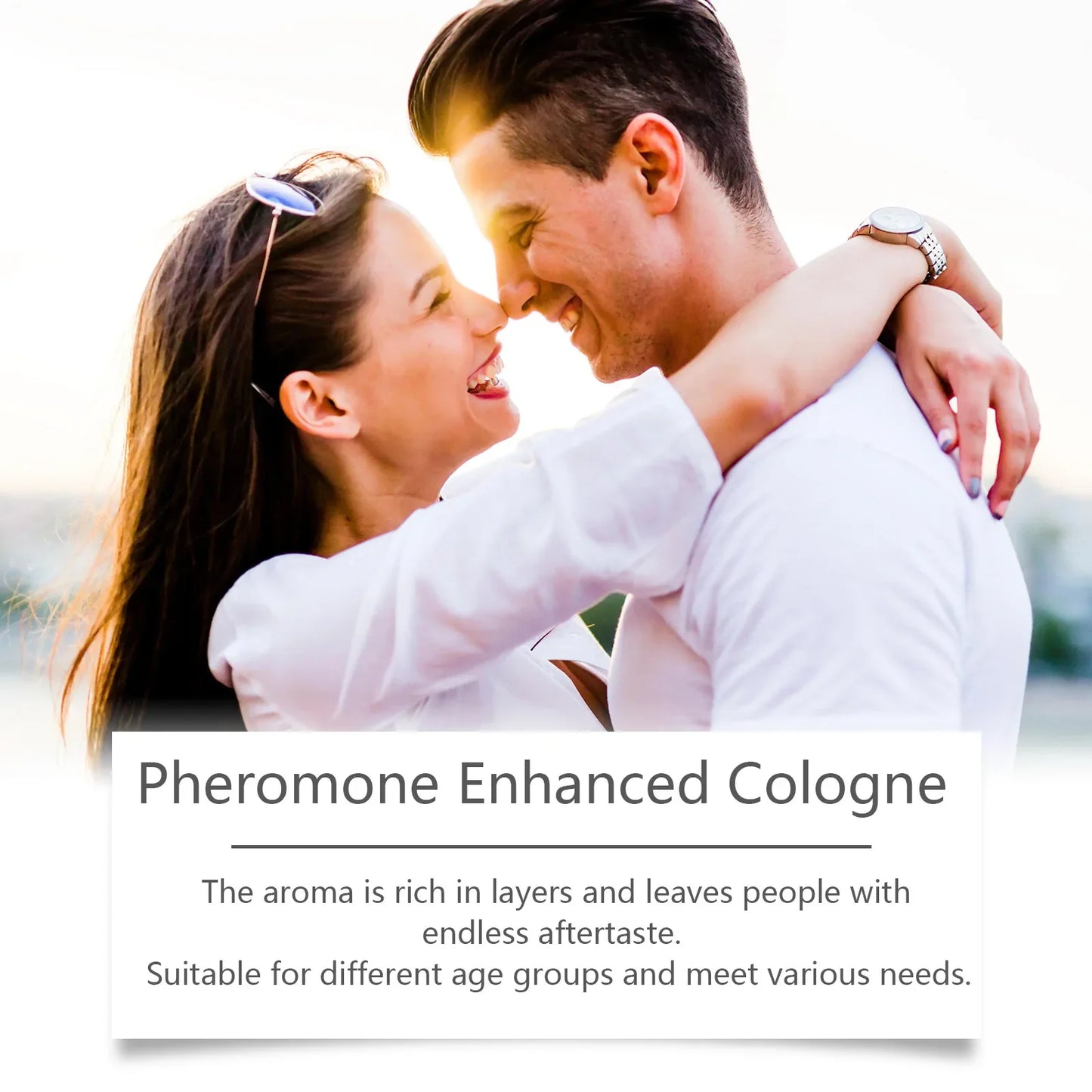 Roxelis 50ml Cologne Pheromone Perfume Bergamot Amber Wood Dating Long Lasting Fragrance Floral Scent Flirting Men Perfume Mist