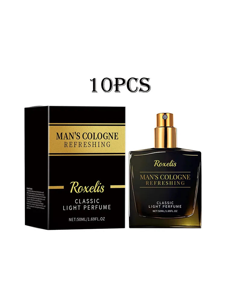 Roxelis 50ml Gentlemen Cologne Pheromone Perfume Dating Flirting Long Lasting Fragrance Release Charming Atmosphere Perfume
