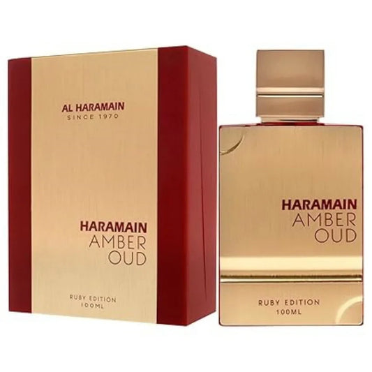 Amber Rouge Cologne 2.0oz/60ml | Al Haramain Unisex EDT Spray | Long-Lasting Scent, Perfect Holiday Gift for Him/Her