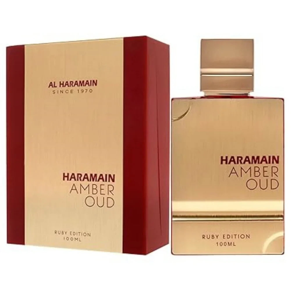 Amber Rouge Cologne 2.0oz/60ml | Al Haramain Unisex EDT Spray | Long-Lasting Scent, Perfect Holiday Gift for Him/Her