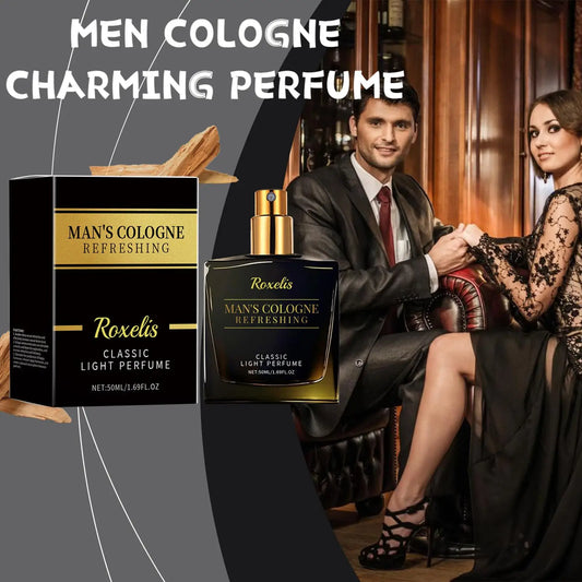 Roxelis 50ml Gentlemen Cologne Pheromone Perfume Dating Flirting Long Lasting Fragrance Release Charming Atmosphere Perfume